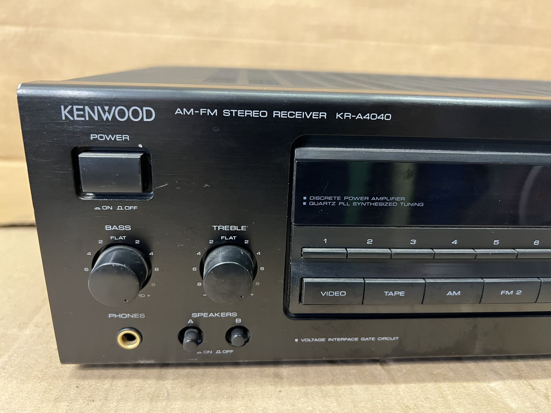KENWOOD AMFM STEREO RECEIVER KR-A4040