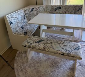 Corner Breakfast Nook Dining Set with Bench