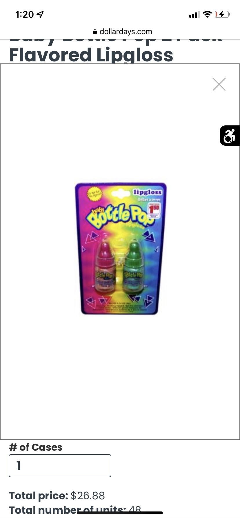 Baby Bottle Pop Lipgloss