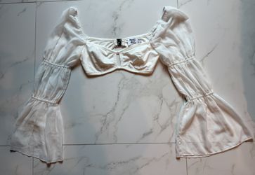 Princess Polly Top - Size 4 - White
