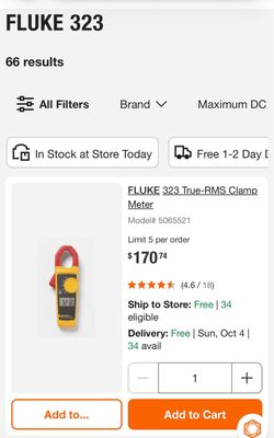 Fluke 323 brand new with case