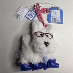 Tagi Official Clever Puppy Plush Keychain Bag Charm Blue Boots Coquette Rare New