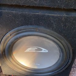 Alpine Subwoofer And Rockford Amp + Ported Box