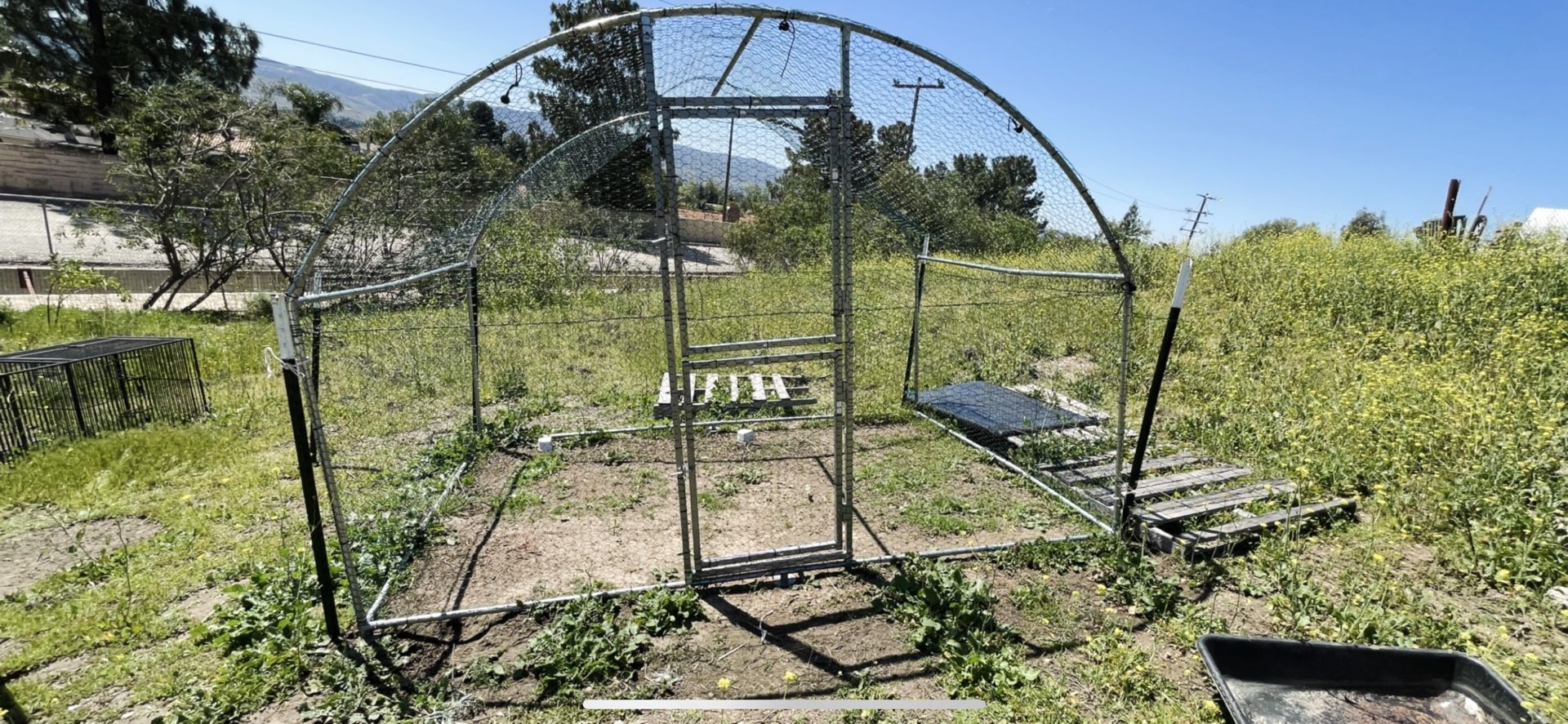 Chicken Coop, Dog Run, Vegetable Garden 6.5 Feet Tall X7.5 Feet WideX 6.5 Feet Depth