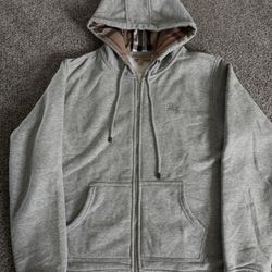 Burberry Zip Up Grey