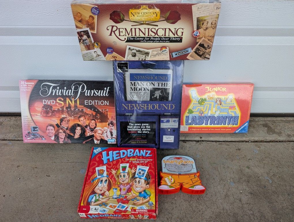 Board Games Lot Hedbanz Trivial Pursuit