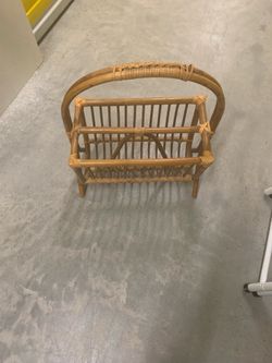 Bamboo Magazine Holder
