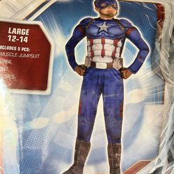 Avengers Captain America Large 12-14