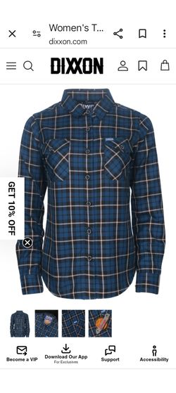 MENS Brand New In Bag Dixxon "The Mackenzie Flannel" LARGE