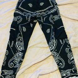 Unisex Paisley Bandana Joggers (Negotiable)