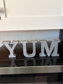 4” y u m metal letters