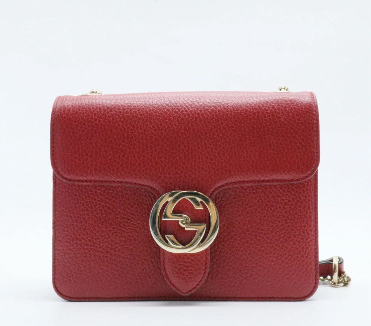 Pre owned Gucci Leather Shoulder Bag 