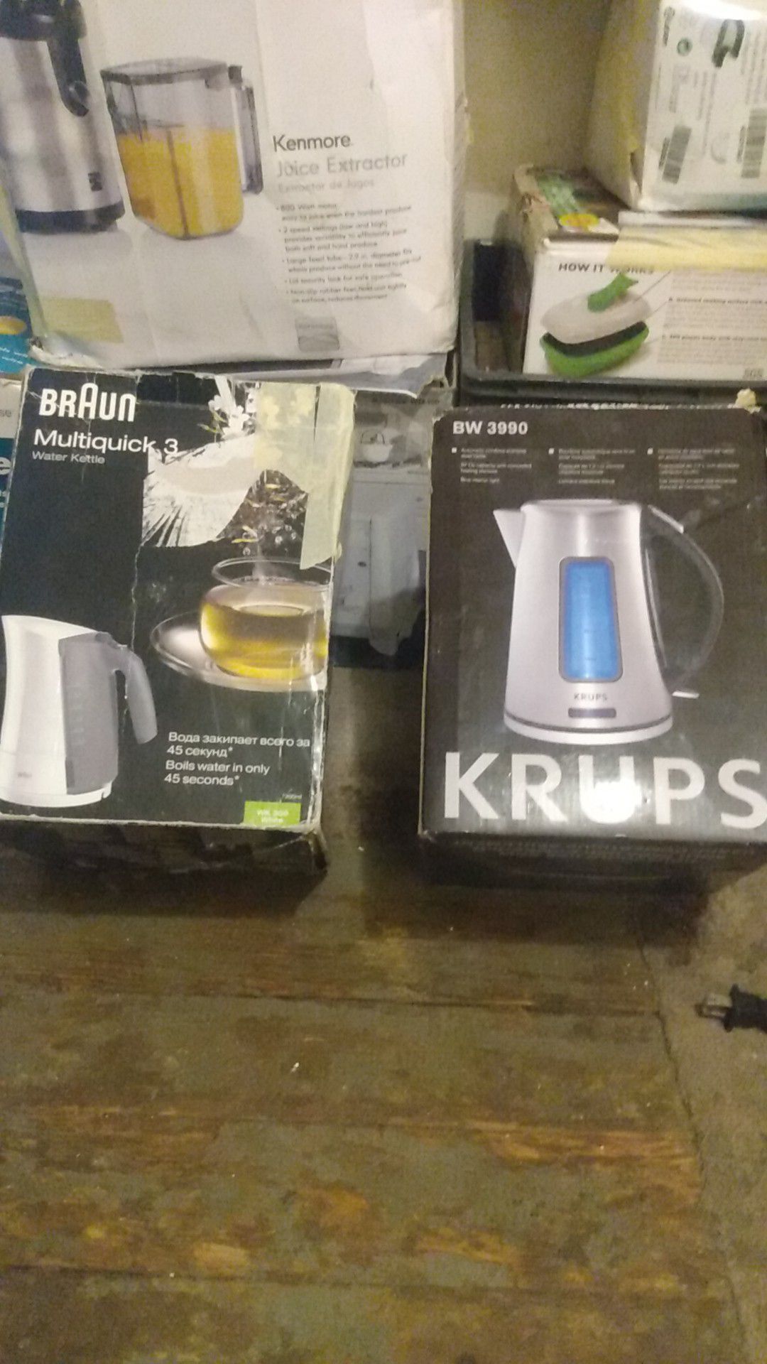Braun multi quick 3 water kettle & Krups water kettle