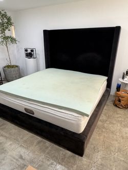 Restoration hardware King Size Velvet Bed
