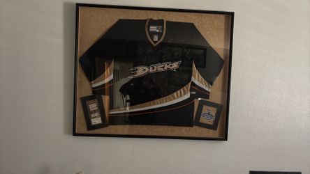 Signed Stanley cup ducks jersey
