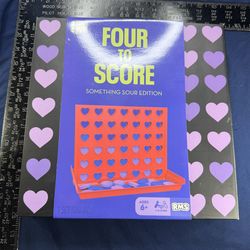 Four to Score Game Something Sour Edition Board Game New