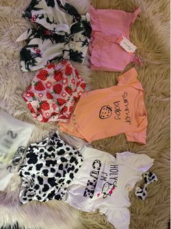 Baby Girl clothes New Size 6/9 months All $15