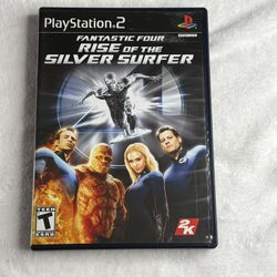 Fantastic Four Rise of the Silver Surfer PS2 Case & Manual Only (No Game)