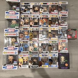 funko pop lot + thrilljoy and dorbz
