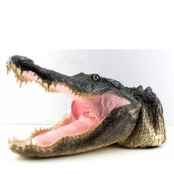 Giant Vintage Taxidermy Alligator Head