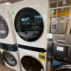 LG washing machine and gas dryer