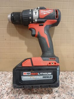 Milwaukee M18 Brushless Hammer Drill with 6.0 Battery