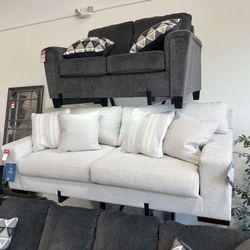 MEGGIE SOFA, BIRCH MINIMALISTIC - [NEW] [EASY CARE FABRIC]
