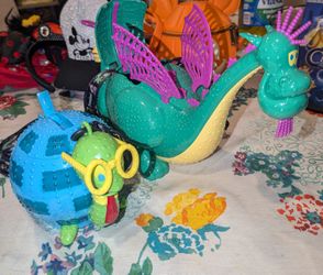Disneyland Main Street Electrical Parade Popcorn Bucket & Turtle Sipper Both Light Up