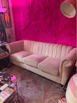 Pink couch