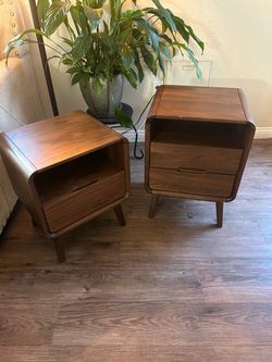 Two 100% walnut wood