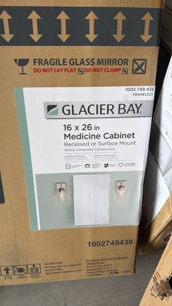 Glacier Bay 16x26 Frameless Medicine Cabinet