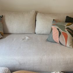 West Elm Beige Couch 