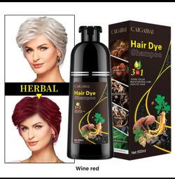 Tinte Color Natural Y Orgánico, Pintura Para El Cabello , Dye Shampoo Color