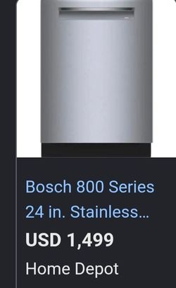 Bosch Series 24-Inch Stainless Steel Dishwasher