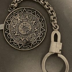 Aztec Calendar Keychain