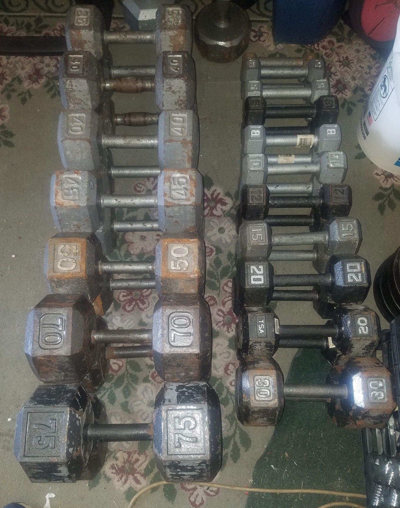 Dumbbell weights