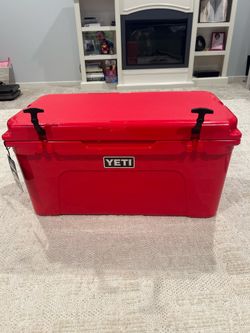 Red YETI Cooler 30x16x16