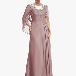 Dusty Rose Evening Dress