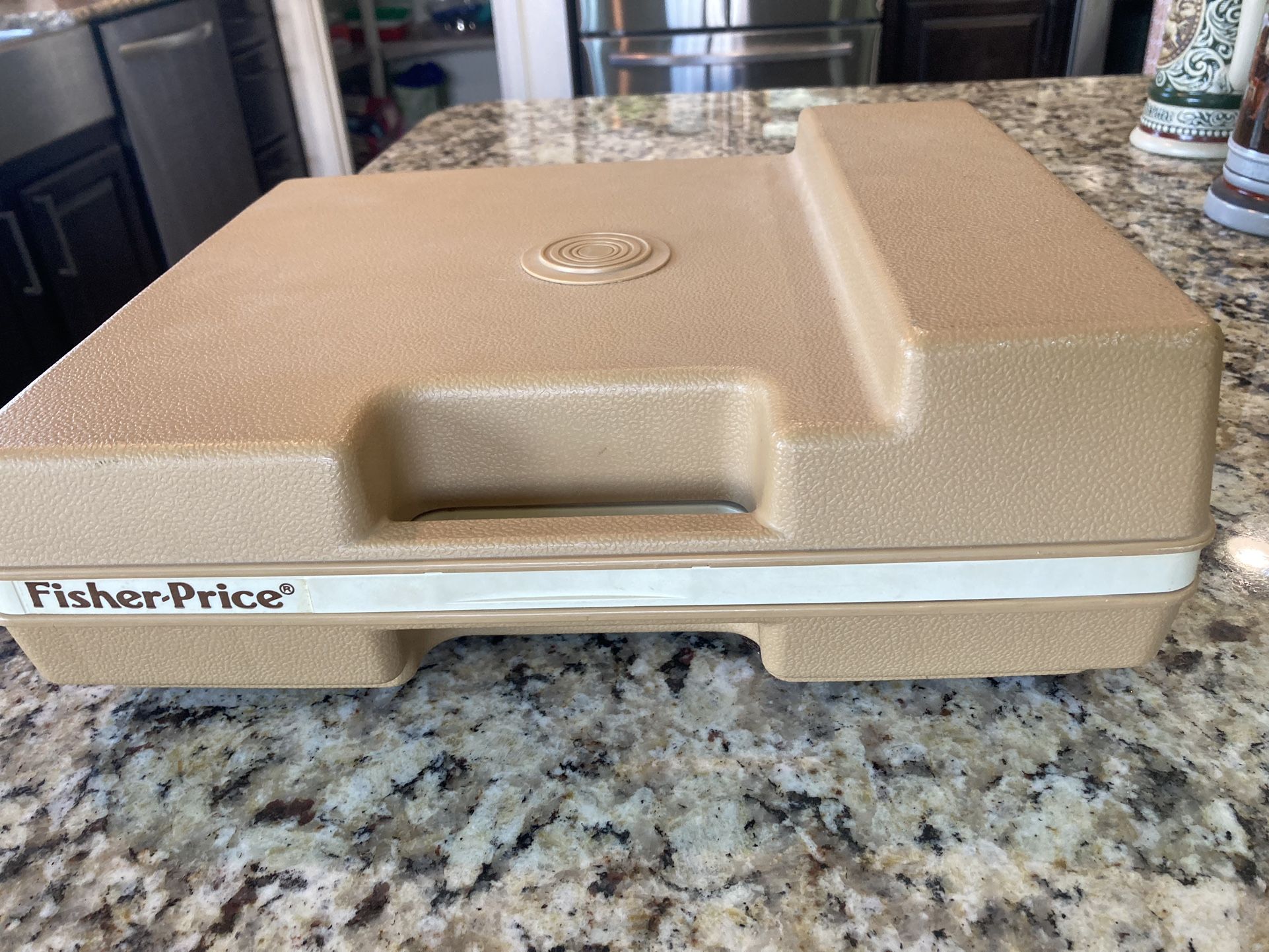 Fisher-Price Record Player Vintage Brown Plastic Case 1978