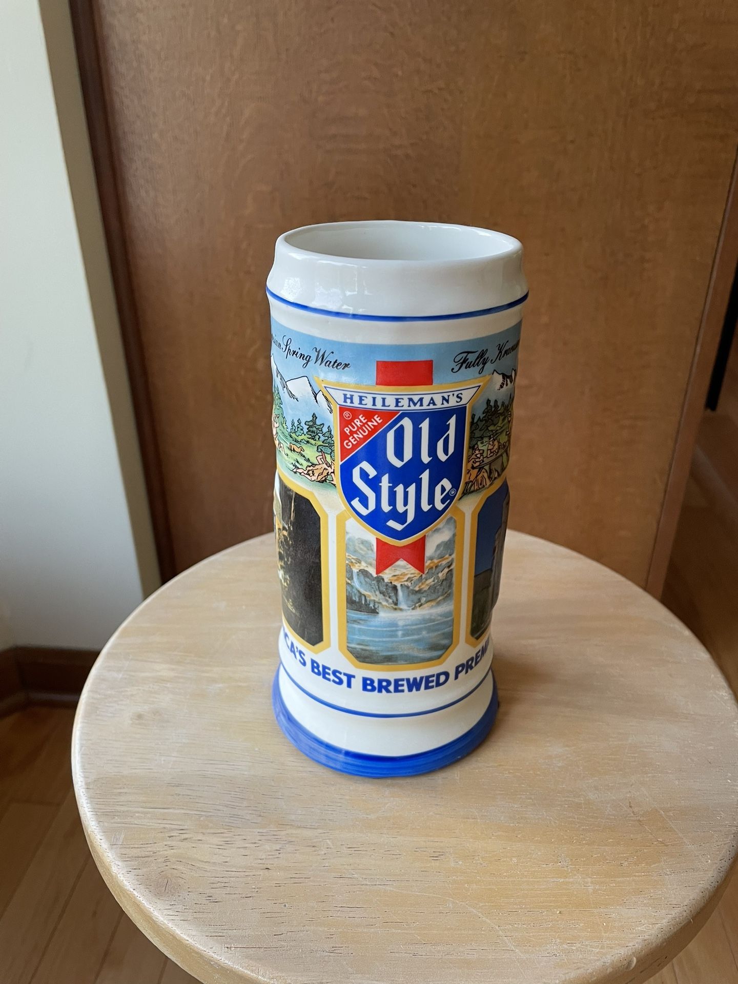 Vintage 1987 Heileman’s Old Style Limited Edition Beer Stein 8” #018567