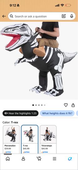 Inflatable costume skeleton