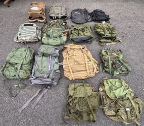 Military surplus rucksacks