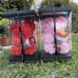 Valentines Day Flower Bear 