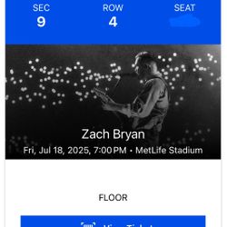 Zach Bryan Concert Tickets 7/19 MetLife Stadium