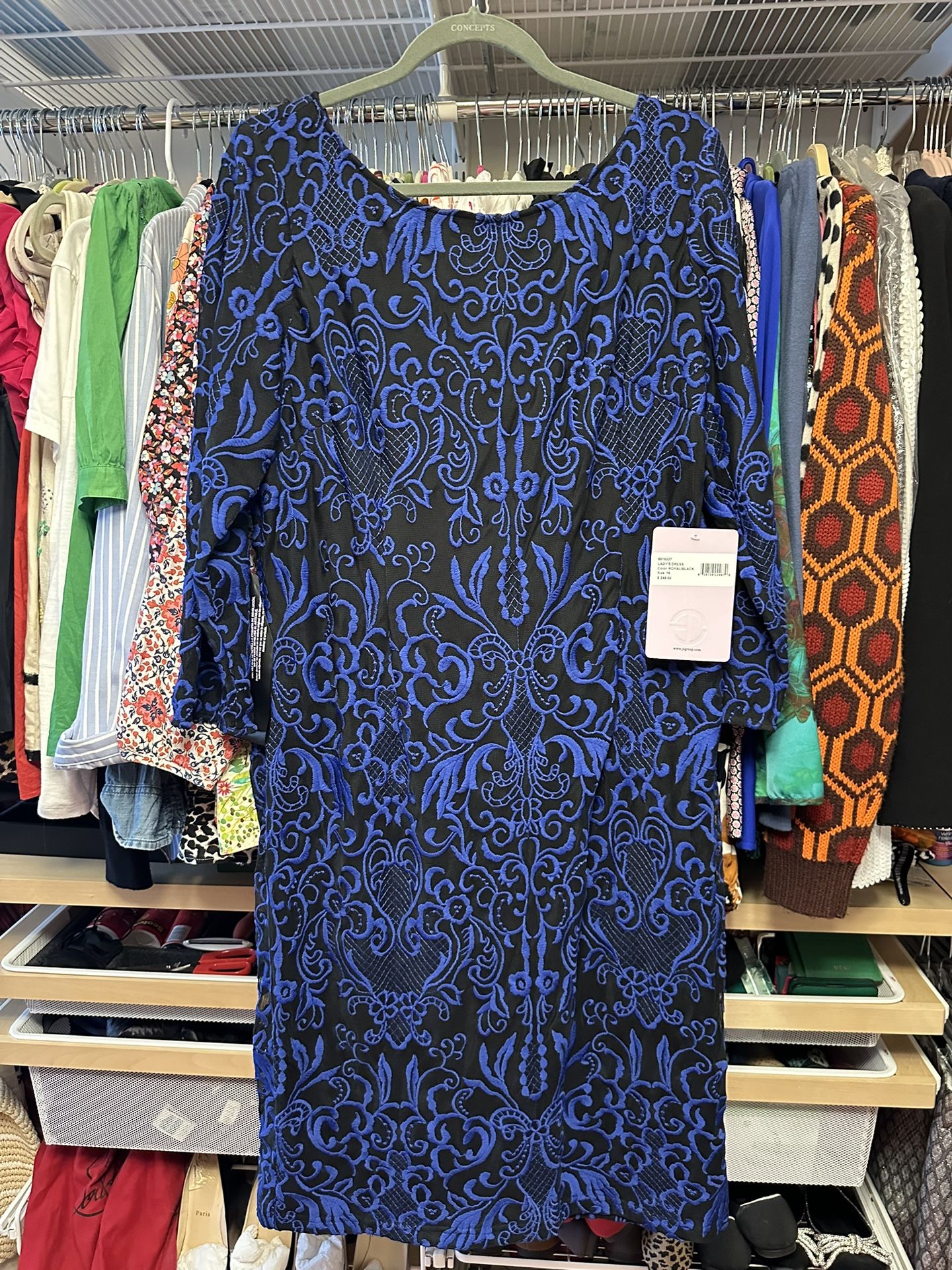 Nice Blue Dress NEW In Perfect Condition Size 16