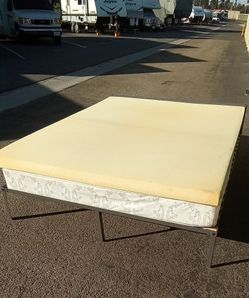 QUEEN BED FRAME WITH MATTRESS