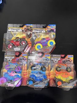 Monster jam jam trucks and dirt bikes