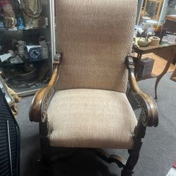 Antique French Large Throne Chair 