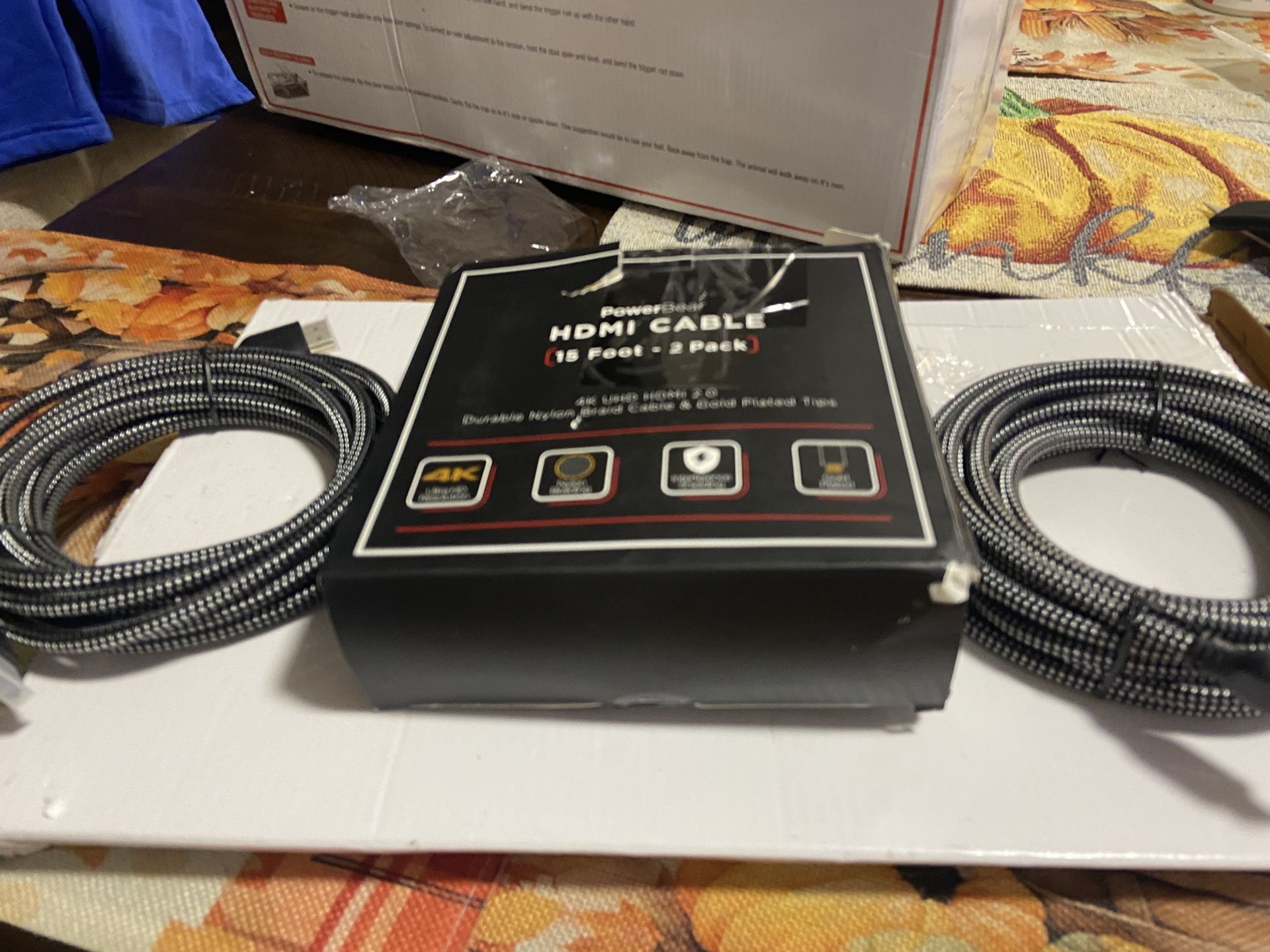 4k HDMI Cable 15 Ft (2 Pack)