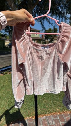 Stella 88 Velour long sleeve girls blouse size S